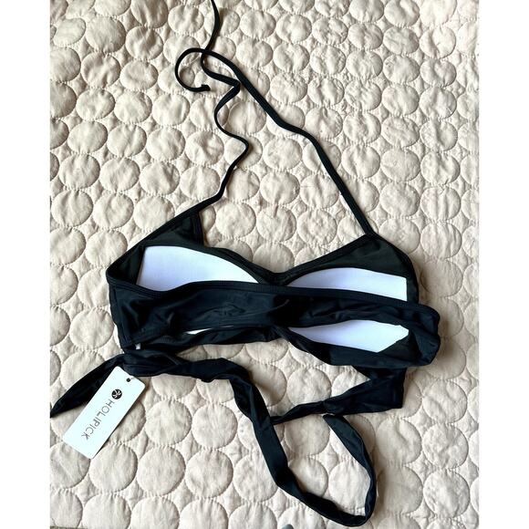 Holipick Women’s Bikini Set 2 pc Size M Black Swimwear Bathing Suit Flattering - Picture 5 of 16